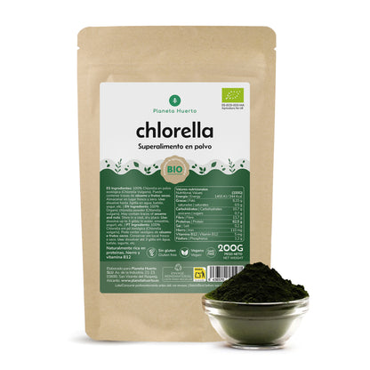 Chlorella seaweed powder ECO Planeta Huerto 200 g