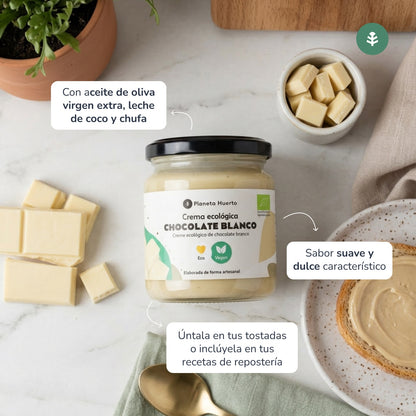 Vegan white chocolate cream ECO Planeta Huerto 230 g