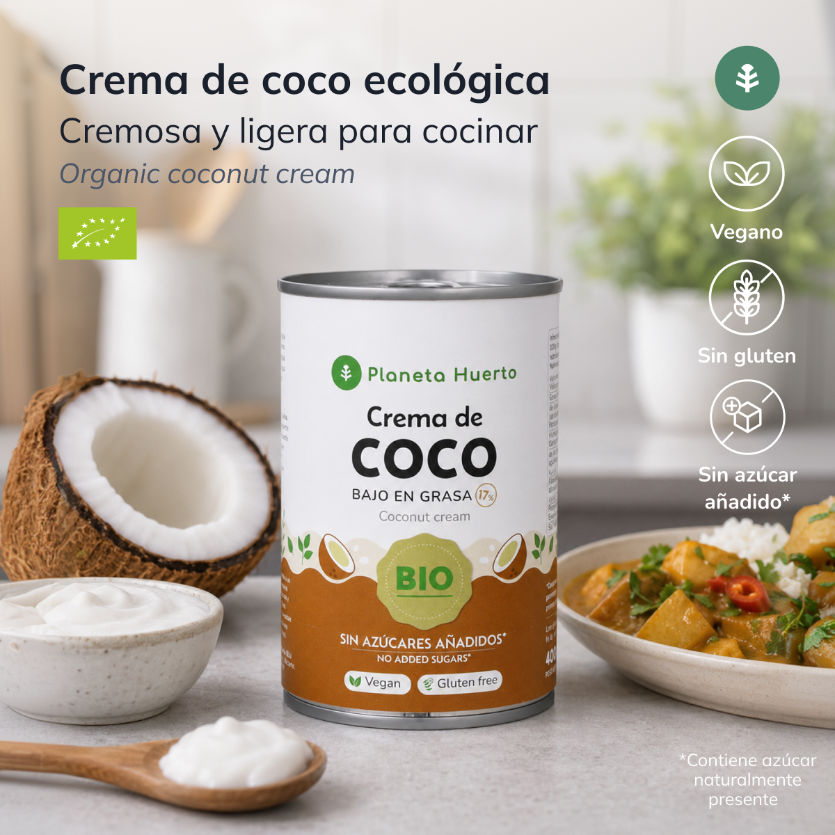Coconut cream ECO Planeta Huerto 400 ml