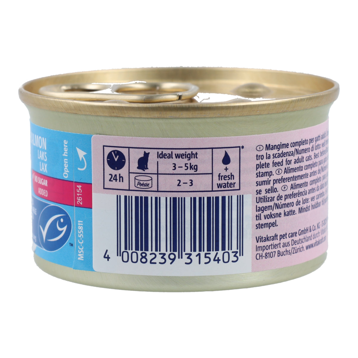 Vitakraft Poésie salmon mousse tin 85 g wet cat food