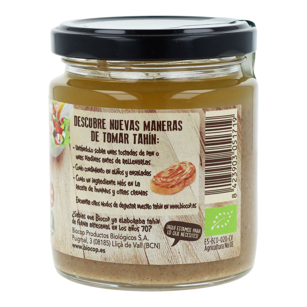 Biocop Wholemeal Roasted Tahini with Salt 225 g