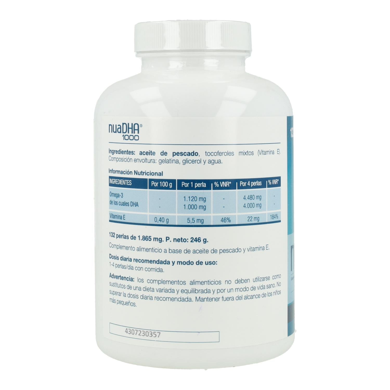 Pack 2x NuaDHA 1000 Laboratorios Nua 132 perlas
