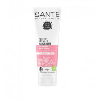 Crema De Manos Express Sensibles Almendras Bio y Arcilla Blanca Sante 75 ml