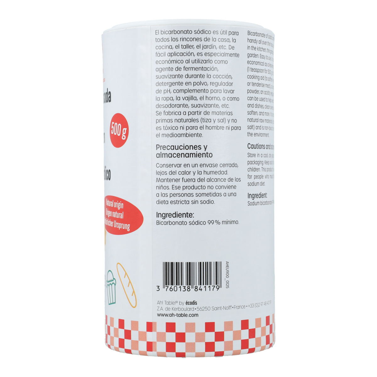 Food-grade Baking Soda La Droguerie écologique 500 g