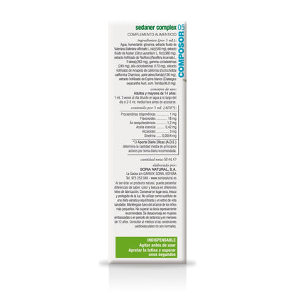 Composor 5 Valeriana Complex XXI Soria Natural 50 ml