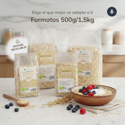 Copos de Avena integrales gruesos ECO Planeta Huerto 500 g