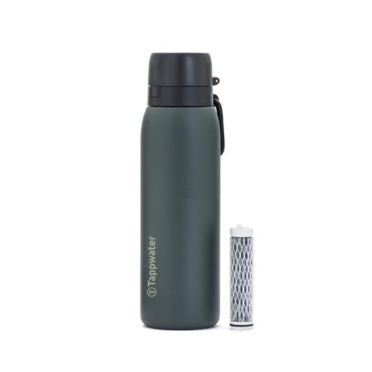 Botella con filtro potabilizador BottlePro Adventure TappWater 740 ml