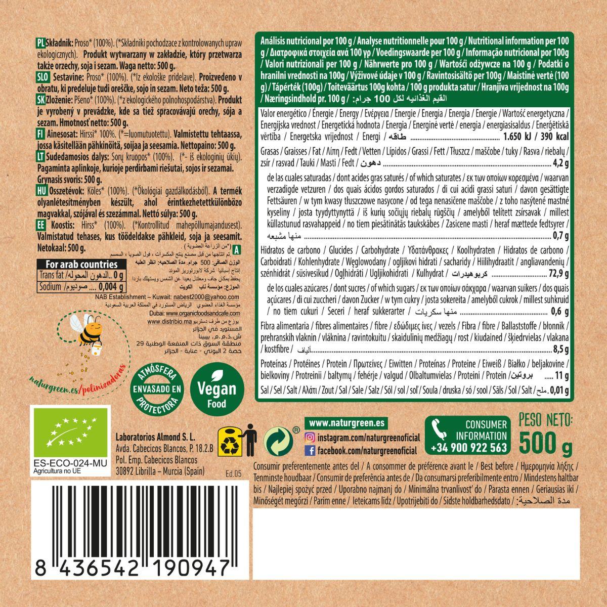 Mijo Bio Naturgreen, 500 g