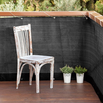 Malla balcón Easy antracita 0,9x5 m Nortene
