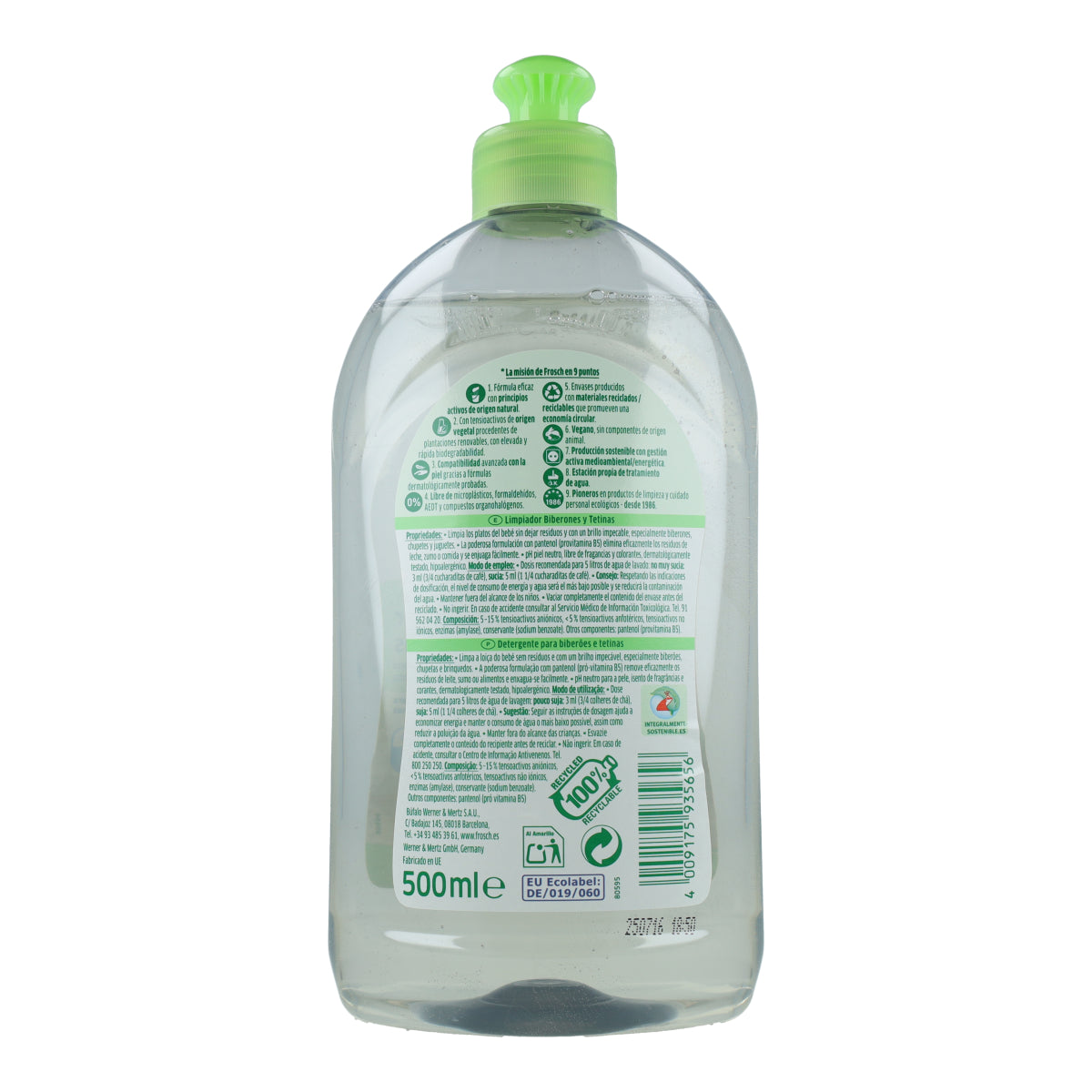 Frosch Baby Bottle and Teat Cleaner 500 ml