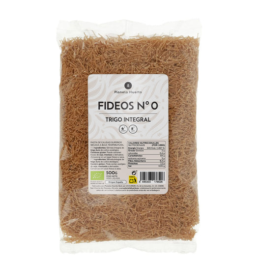 Whole wheat noodles nº0 ECO Planeta Huerto 500gr