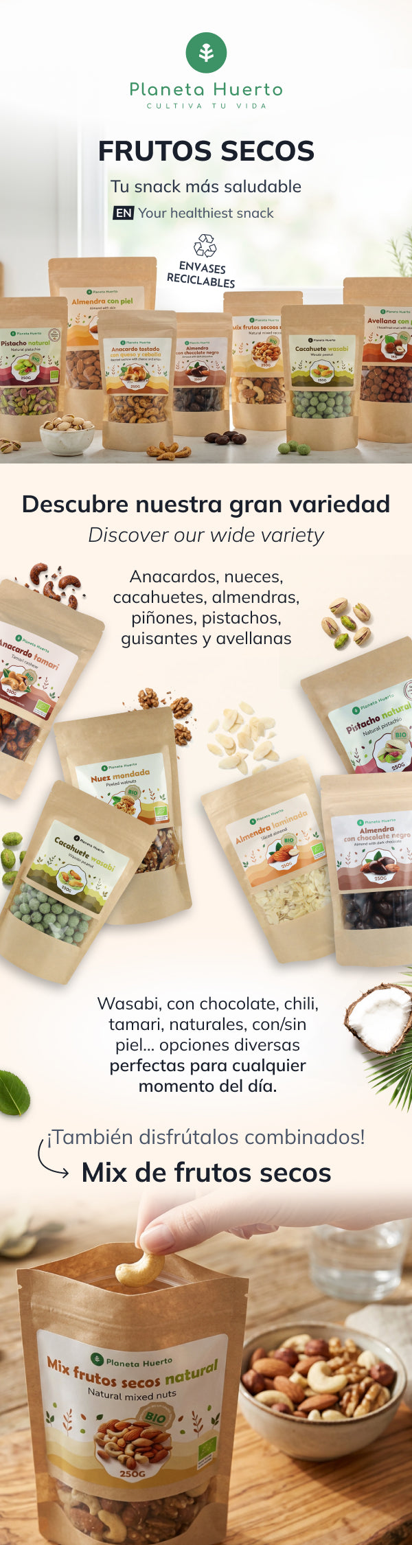 Pistachio nuts in shell roasted and salted ECO Planeta Huerto 250 g