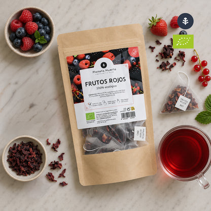 Organic Red Fruit Infusion ECO Planeta Huerto 20 pyramids