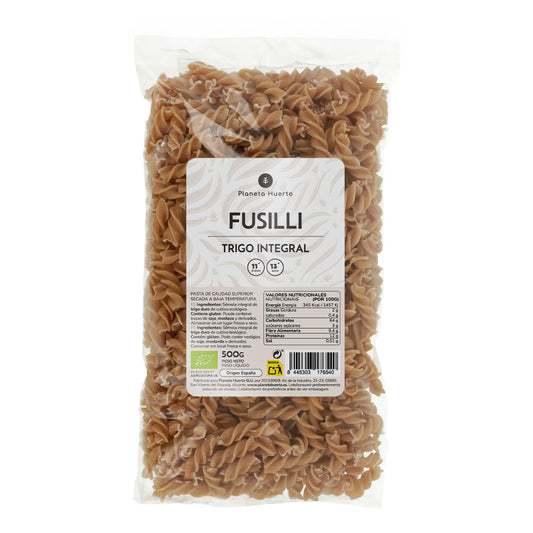 Whole wheat fussilli ECO Planeta Huerto 500gr