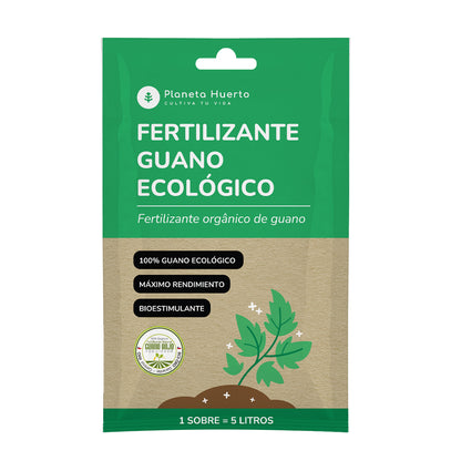 Planeta Huerto Eco Soluble Guano Fertiliser Pack 5 units for 25 L