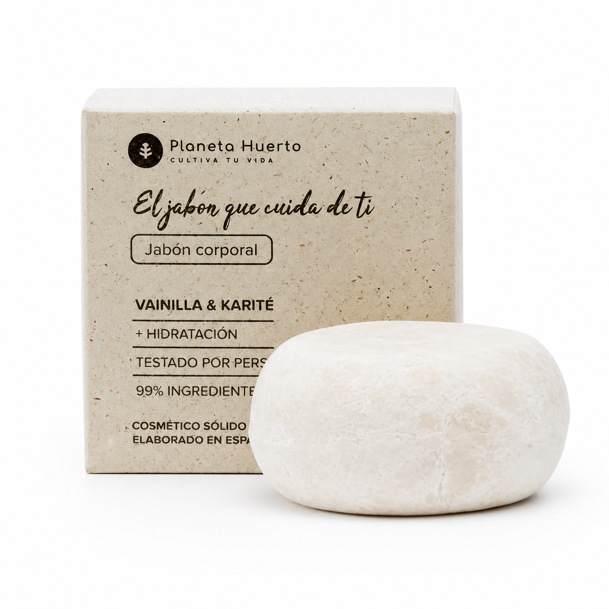 Vanilla and Shea Butter Solid Body Soap Planeta Huerto 85 gr