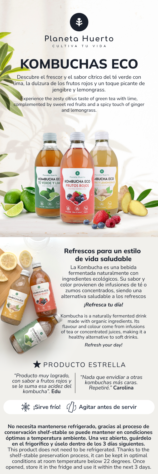 Kombucha ECO Red Fruits Planet Orchard 330 ml