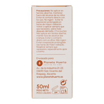 100% Mineral SPF50 Facial Sunscreen Cream Planeta Huerto 50 ml