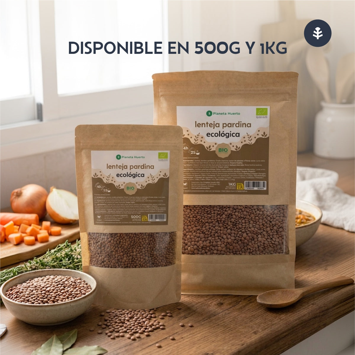 Pardina lentils ECO Planeta Huerto 1kg