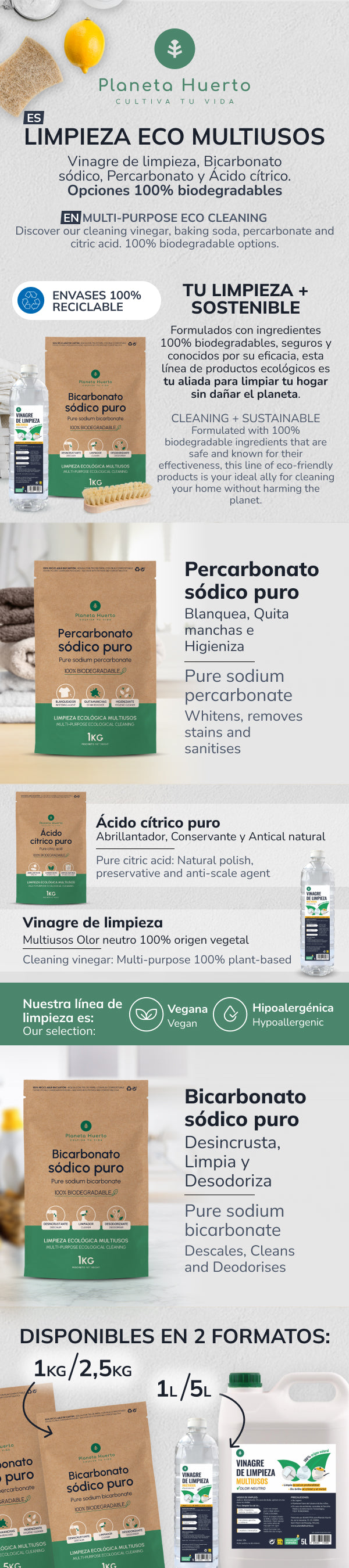 Sodium percarbonate Planeta Huerto 2,5 kg