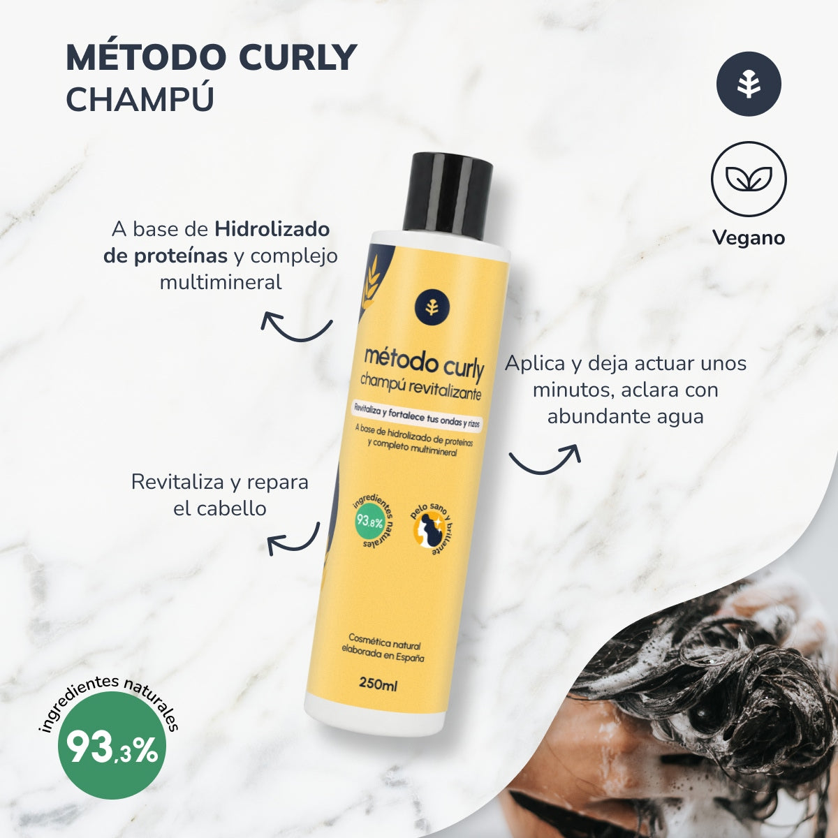 Hydrolysed Protein Shampoo Curly Method Planet Orchard 250 ml
