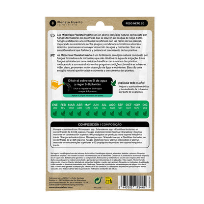 Planeta Huerto Mycorrhizae Pack 5 units for 10L