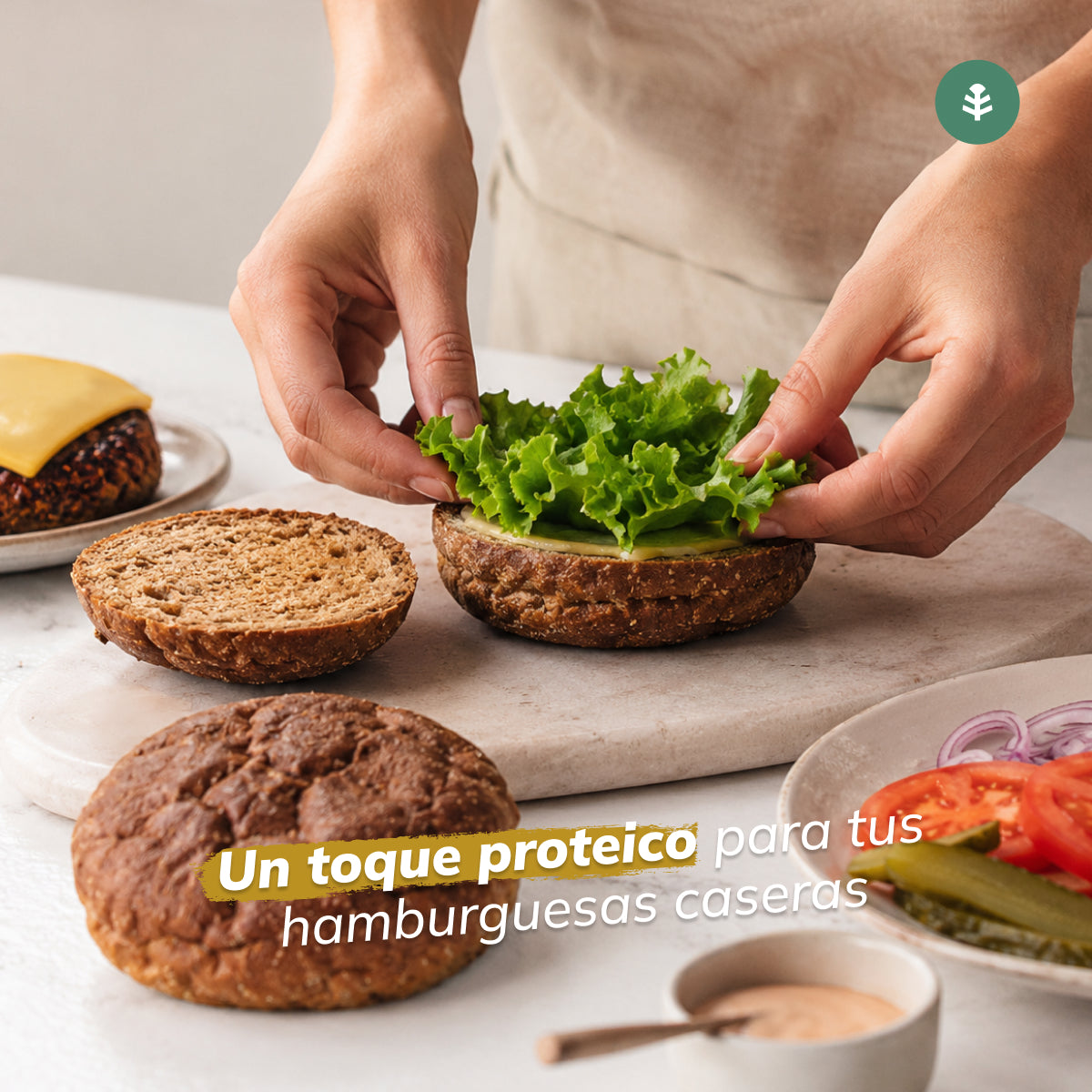 Protein hamburger bun Planeta Huerto, 2 x 80 grams
