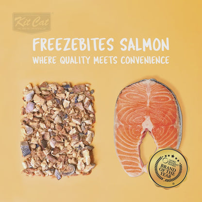 Kit Cat FreezeBites - Salmon 15 g Natural freeze-dried snack for cats