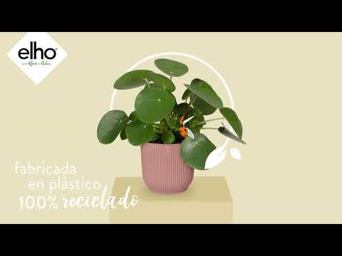Elho Vibes Fold Round Delicate Pink Planter 25 cm