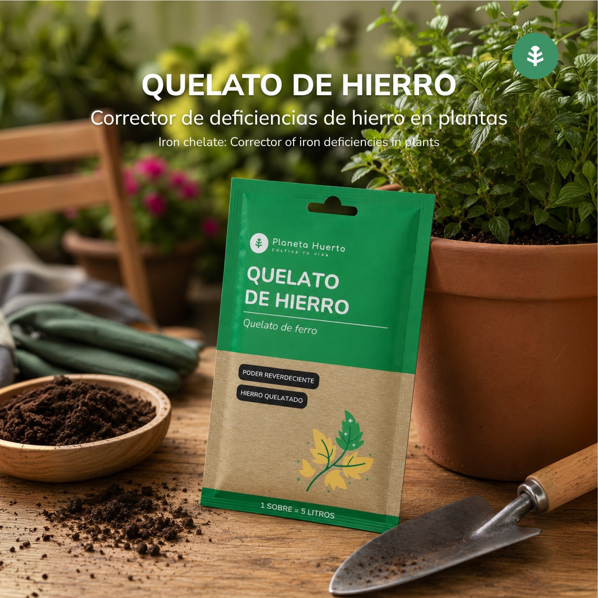 Planeta Huerto Iron Chelate Sachet for 5 L