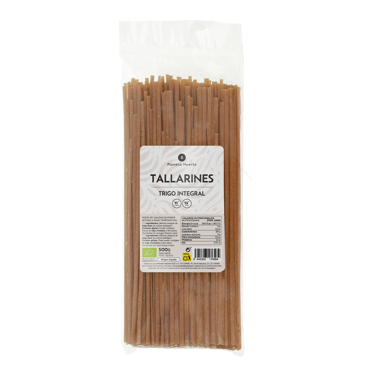 Whole wheat tagliatelle ECO Planeta Huerto 500g