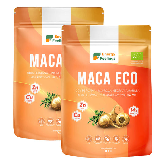 Pack of 2x Energy Feelings organic maca powder 1 kg