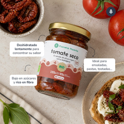 Planeta Huerto Organic Sun-dried Tomatoes in Extra Virgin Olive Oil 155 g